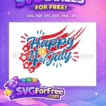 Free American Flag Colors Free Patriotic Stars Fourth of July Free SVG - Instant Download