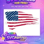 Free Distressed American Flag Free Tattered Stripes Black Lives Matter Free SVG - Instant Download