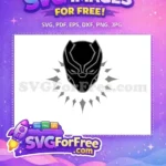 Free Black Panther Mask Free Wakanda Necklace Marvel Cartoon Free SVG - Instant Download
