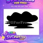 Free Akatsuki Cloud Silhouette Free Black Silhouette Art Naruto Free SVG - Instant Download