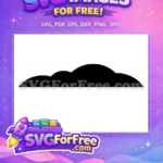 Free Black Silhouette Free Nimbus Cloud Dragon Ball Free SVG - Instant Download