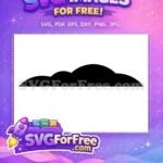 Free Flying Nimbus Cloud Free Black Silhouette Design Dragon Ball Z Free SVG 1 - Instant Download