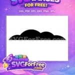 Free Akatsuki Cloud Silhouette Free Black Design Naruto Free SVG 2 - Instant Download
