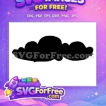 Free Black Silhouette Free Flying Nimbus Dragon Ball Z Free SVG 1 - Instant Download