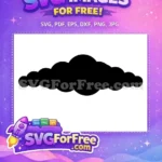 Free Flying Nimbus Cloud Free Black Silhouette Dragon Ball Free SVG 2 - Instant Download