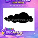 Free Puffy Black Silhouette Free Magical Flying Nimbus Dragon Ball Z Free SVG - Instant Download