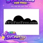 Free Akatsuki Cloud Symbol Free Black Silhouette Design Naruto Free SVG 8 - Instant Download