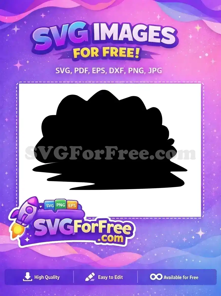 A versatile free design displaying an organic black silhouette, ideal for various creative projects. Download your free vector!
