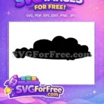 Free Flying Nimbus Silhouette Free Magic Cloud Design Dragon Ball Free SVG - Instant Download