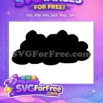 Free Number One Black Silhouette Free Akatsuki Cloud Naruto Free SVG - Instant Download