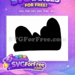 Free Number 1 Black Silhouette Free Akatsuki Cloud Design Free SVG 1 - Instant Download