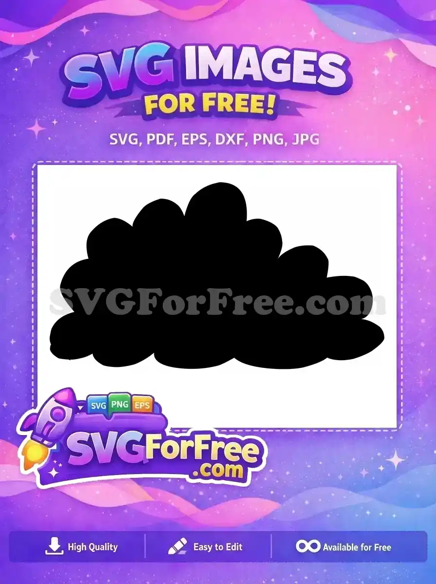 A completely black, minimalist free design SVG, offering a versatile blank canvas for your projects. This free graphic is ready for customization.