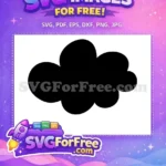 Free Akatsuki Cloud Symbol Free Black Silhouette Naruto Free SVG 3 - Instant Download
