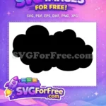 Free Akatsuki Cloud Black Free Silhouette Design Naruto Free SVG - Instant Download
