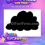 Free Vecna Black Silhouette Free Sinister Smoke Cloud Stranger Things Free SVG - Instant Download