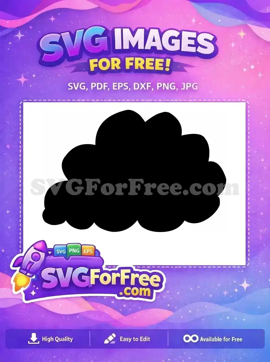 A free design showcasing a sleek, minimalist black square, representing a versatile free SVG template for your projects.