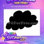 Free Black Silhouette Cloud Free Japanese Ninja Symbol 1 Free SVG - Instant Download