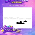 Free Flying Nimbus Black Silhouette Free Puffy Cloud Design Dragon Ball Z Free SVG - Instant Download