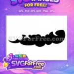 Free Black Silhouette Cloud Free Flying Nimbus Dragon Ball Free SVG 4 - Instant Download