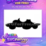 Free Flying Nimbus Cloud Free Black Silhouette Dragon Ball Z Free SVG 3 - Instant Download
