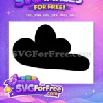 Free Puffy Black Cloud Free Flying Nimbus Dragon Ball Z Free SVG - Instant Download