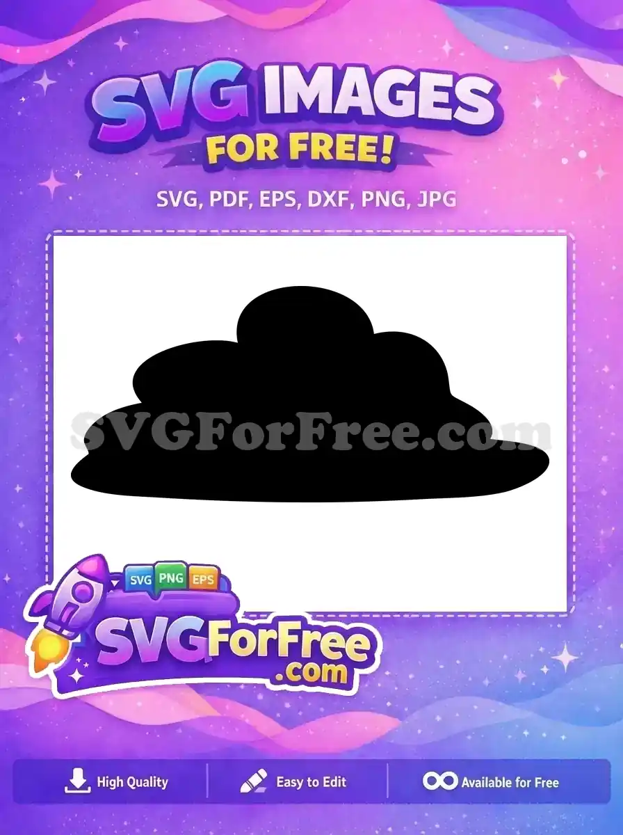 A free, organic black blob shape, ideal for creative projects. This versatile free design offers endless possibilities.