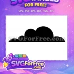 Free Akatsuki Cloud Silhouette Free Number 1 Member Naruto Free SVG - Instant Download