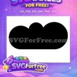 Free Akatsuki Cloud Symbol Free Black Silhouette Design Naruto Free SVG 9 - Instant Download
