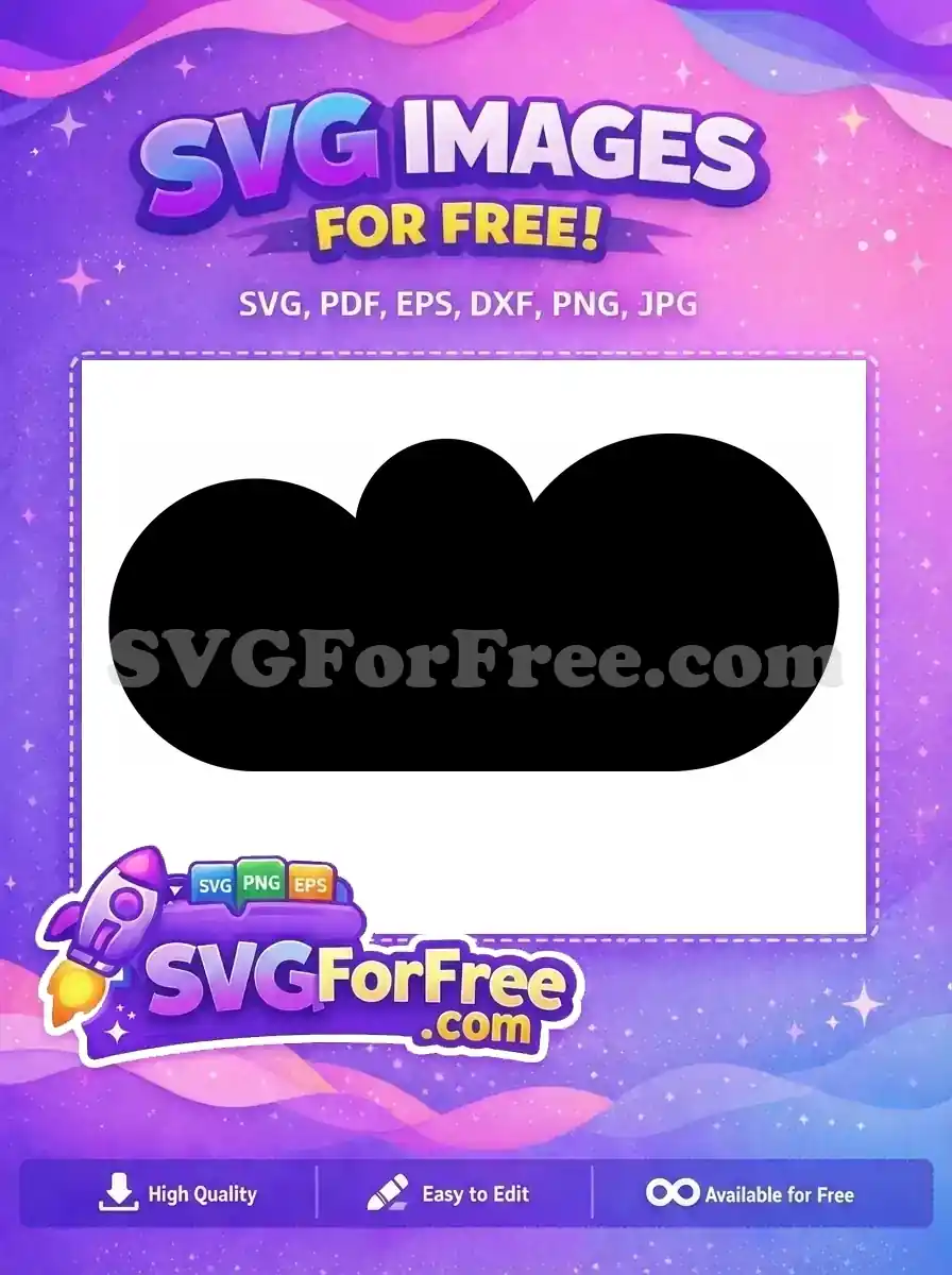 A versatile free SVG design, presented as a sleek black canvas, offering endless creative possibilities for your projects.