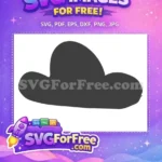 Free Black Silhouette Cloud Free Goku Flying Nimbus Dragon Ball Free SVG - Instant Download