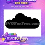 Free Black Silhouette Cloud Free Ninja Organization Symbol Akatsuki Free SVG - Instant Download