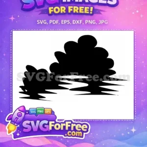 A free abstract geometric SVG design featuring a white L-shape and a small rectangle on a black background.