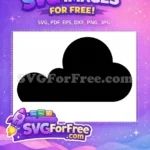 Free Numberblock One Silhouette Free Smiling Big Red Eye Black Cloud Numberblocks Free SVG - Instant Download