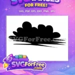 Free Akatsuki Cloud Silhouette Free Black Ninja Symbol Naruto Anime Free SVG - Instant Download