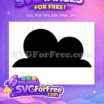 Free Numbuh 1 Sunglasses Free Black Silhouette KND Free SVG - Instant Download