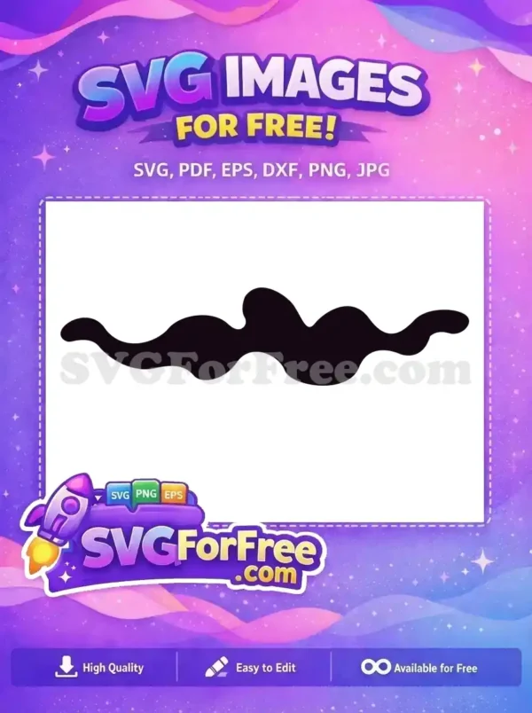 A free abstract dark wavy blob shape, perfect for modern design backgrounds and creative projects. Free download!