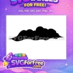Free Goku Nimbus Cloud Free Black Silhouette DBZ Free SVG - Instant Download