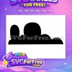 Free Black Silhouette Cloud Free Akatsuki Symbol Naruto Shippuden Free SVG - Instant Download