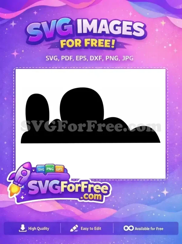 This free design image is entirely black, offering a blank slate. Emphasize its potential as a free SVG.