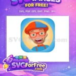 Free Smiling Blippi Free Orange Glasses Blippi Wonders Free SVG - Instant Download