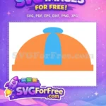 Free Blippi Orange and Blue Beanie Free Signature Hat Blippi Wonders Free SVG - Instant Download