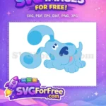 Free Happy Light Blue Puppy Free Dark Blue Spots Blues Clues And You Free SVG - Instant Download