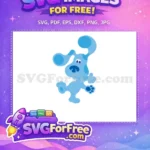 Free Happy Blue Dog Free Dancing Blues Clues Free SVG - Instant Download