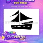 Free Sailboat Silhouette Free Minimalist Ocean Nautical Adventure Free SVG - Instant Download
