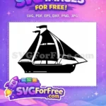 Free Boat Silhouette Outline Free Ship Steering Wheel Design Free SVG - Instant Download