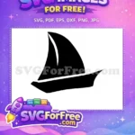 Free Pirate Ship Silhouette Free Sailing Adventure One Piece Free SVG - Instant Download