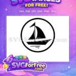 Free Moana Boat Silhouette Free Ocean Waves Disney Movie Free SVG - Instant Download
