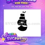 Free Boat Silhouette on Water Free Ocean Waves Sailing Free SVG - Instant Download
