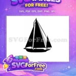 Free Boat Silhouette Free Simple Black Design Category 1 Free SVG - Instant Download
