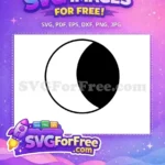 Free Bohemian Crescent Moon Free Spiritual Symbol Bohemian Spirit Free SVG - Instant Download